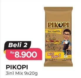 Promo Harga Pikopi 3 in 1 Kopi Mix per 10 sachet 20 gr - Alfamart