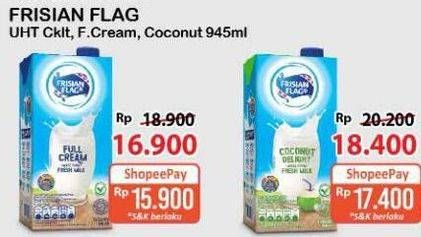 Promo Harga Frisian Flag Susu UHT Purefarm Coconut Delight 946 ml - Alfamart