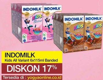 Promo Harga INDOMILK Susu UHT Kids All Variants 115 ml - Yogya