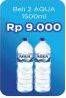 Promo Harga AQUA Air Mineral per 2 botol 1500 ml - Superindo