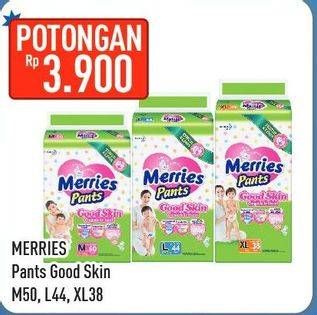 Promo Harga Merries Pants Good Skin M50, L44, XL38  - Hypermart