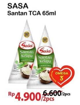 Promo Harga Sasa Santan Cair 65 ml - Alfamart