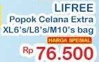 Promo Harga Lifree Popok Celana Ekstra Serap XL6, L8, M10  - Indomaret