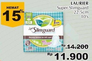 Promo Harga Laurier Super Slimguard Day 22.5cm 10 pcs - Giant