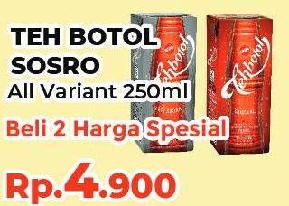 Promo Harga SOSRO Teh Botol All Variants 250 ml - Yogya