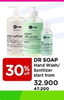 Promo Harga DR SOAP Hand Wash/ Sanitizer   - Watsons