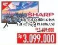 Promo Harga SHARP 2T-C42BD1i | LED TV 42"  - Hypermart