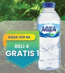 Promo Harga AQUA Air Mineral 330 ml - Hypermart