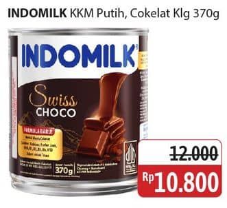 Promo Harga Indomilk Susu Kental Manis Plain, Cokelat 370 gr - Alfamidi