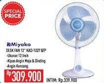 Promo Harga Miyako KAD-1227 | Fan 45 Watt B/P  - Hypermart
