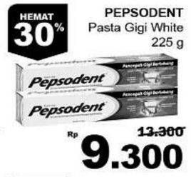 Promo Harga PEPSODENT Pasta Gigi Pencegah Gigi Berlubang White 225 gr - Giant