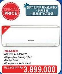 Promo Harga SHARP AH-A9VEY - AC 1PK  - Hypermart