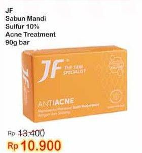 Promo Harga JF SULFUR Sabun Mandi Bar Anti Acne 90 gr - Indomaret