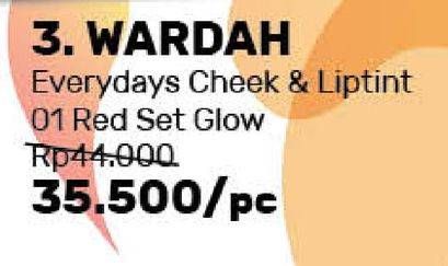 Promo Harga WARDAH Everyday Cheek and Lip Tint 01  - Guardian