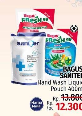 Promo Harga BAGUS / SANITER Hand Wash 400ml  - LotteMart