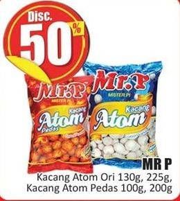 Promo Harga MR.P Kacang Atom Original, Pedas 100 gr - Hari Hari