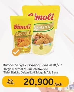 Promo Harga Bimoli Minyak Goreng Spesial 1000 ml - Carrefour