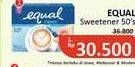 Promo Harga Equal Classic Sweetener per 50 sachet 1 gr - Alfamidi