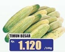 Promo Harga Timun Besar per 100 gr - Hari Hari