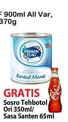 Promo Harga FRISIAN FLAG Susu Kental Manis Cokelat, Putih 370 gr - Alfamart