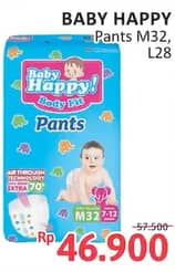 Promo Harga Baby Happy Body Fit Pants L28, M32 28 pcs - Alfamidi