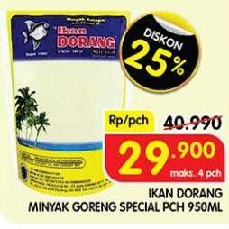 Promo Harga Ikan Dorang Spesial Minyak Goreng Kelapa 950 ml - Superindo