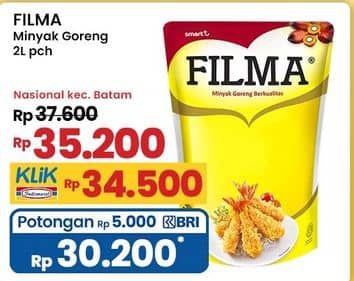 Promo Harga Filma Minyak Goreng 2000 ml - Indomaret