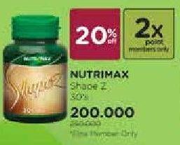 Promo Harga NUTRIMAX Vitamin Shapez 30 pcs - Watsons