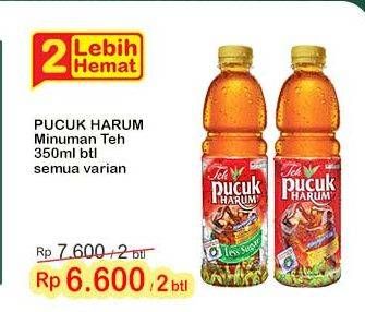 Promo Harga Teh Pucuk Harum Minuman Teh All Variants 350 ml - Indomaret