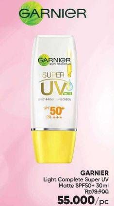 Promo Harga GARNIER Light Complete Super UV SPF 50+ PA+++ 30 ml - Guardian