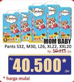 Promo Harga Mom Baby Baby Pants L26+4, M30+4, S32+4, XL22+4, XXL20+4 24 pcs - Hari Hari