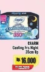 Promo Harga Charm Extra Comfort Cooling Fresh Wing 35cm 8 pcs - Alfamart
