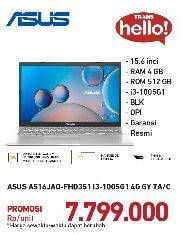 Promo Harga ASUS A516 Laptop  - Carrefour