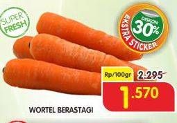 Promo Harga Wortel Berastagi per 100 gr - Superindo