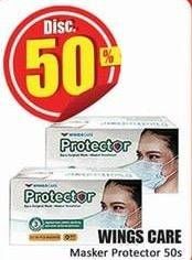 Promo Harga Wings Care Protector Daily Masker Kesehatan 50 pcs - Hari Hari