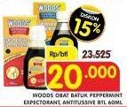 Promo Harga WOODS Obat Batuk Expectorant, Antitussive 60 ml - Superindo