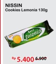 Promo Harga NISSIN Cookies Lemonia All Variants 130 gr - Alfamart