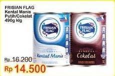 Promo Harga Frisian Flag Susu Kental Manis Cokelat, Putih 490 gr - Indomaret