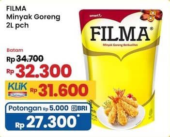 Promo Harga Filma Minyak Goreng 2000 ml - Indomaret