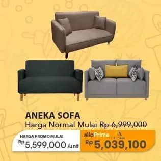 Promo Harga Aneka Sofa  - Carrefour