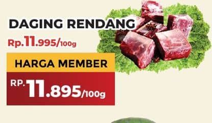 Promo Harga Daging Rendang Sapi per 100 gr - Yogya