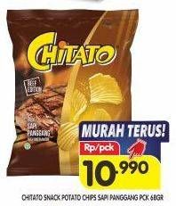 Promo Harga Chitato Snack Potato Chips Sapi Panggang Beef Barbeque 68 gr - Superindo