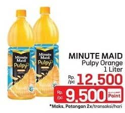 Promo Harga Minute Maid Juice Pulpy Orange 1000 ml - LotteMart