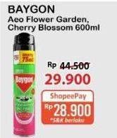 Promo Harga Baygon Insektisida Spray Flower Garden, Cherry Blossom 600 ml - Alfamart