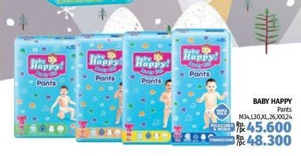 Promo Harga Baby Happy Body Fit Pants XL26, L30, M34, XXL24 24 pcs - LotteMart