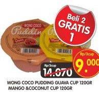 Promo Harga WONG COCO Pudding Guava, Mangga, Kelapa per 2 pcs 120 gr - Superindo