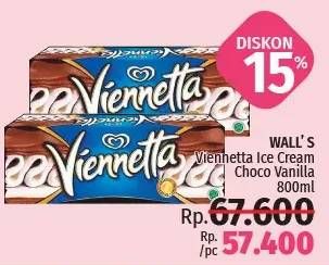 Promo Harga WALLS Ice Cream Viennetta Choco Vanila 800 ml - LotteMart