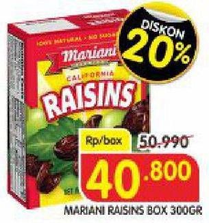 Promo Harga MARIANI Raisins 300 gr - Superindo