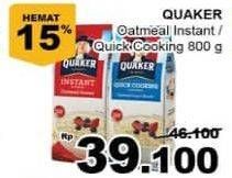 Promo Harga Quaker Oatmeal 800 gr - Giant