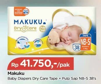 Promo Harga Makuku Dry & Care Perekat NB-S38 38 pcs - TIP TOP